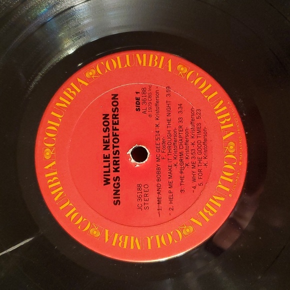 Willie Nelson Sings Kristofferson retro vtg vinyl record (damaged) - Picture 10 of 10